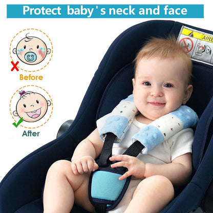 4 Packs Baby Car Seat Straps Cover Shoulder Pads for Baby, Baby Car Seat Belt Pads Seat Belt Covers for All Car Seats/Pushchair/Stroller (5.9‘’X2‘’in)