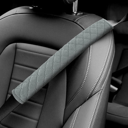 surpassme Car Seat Belt Pads Cover, 2PCS 15in Extra Length Seat Belt Shoulder Strap Covers Protector to Release Stress to Neck and Shoulder for a Safety Driving (Black)
