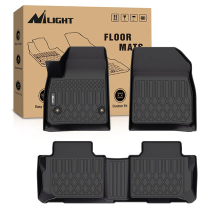 Nilight TPE Floor Mats for Chevy Silverado GMC Sierra Extended Cab