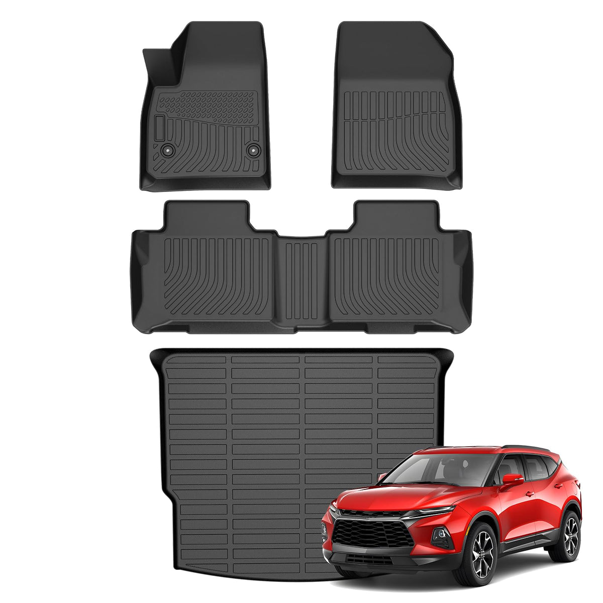 Cartist Floor Mats Fit for Honda HR-V HRV 2023 2024 2025 2026 (Include Hybrid) All Weather Floor Liners Front & 2nd Row Floor Mat for HRV Heavy Duty
