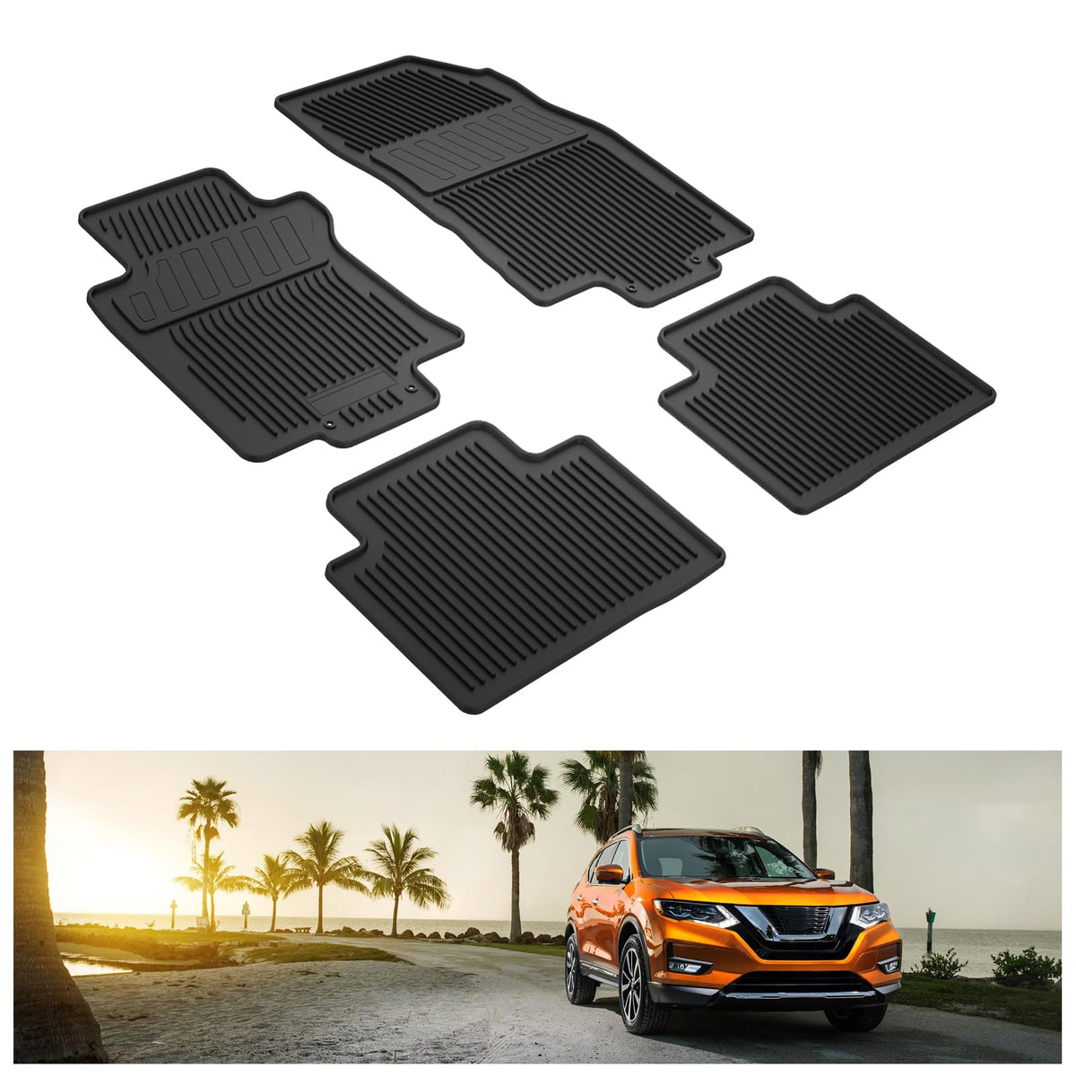 Kiwi Master Floor Mats for 2021-2026 Nissan Rogue (Not Sport)
