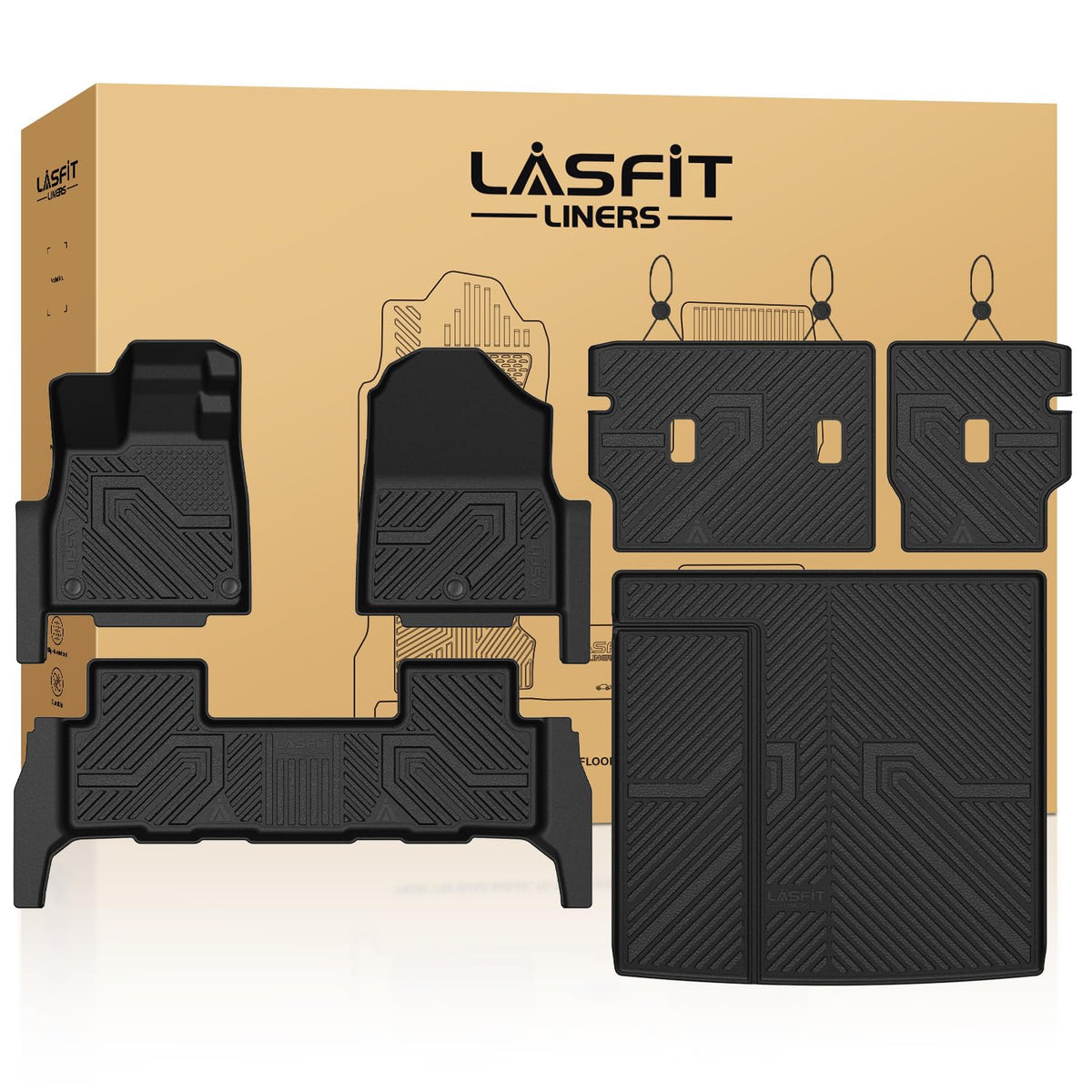 LASFIT All Weather Floor Mats for Honda Civic 2022-2026【Gasoline Sedan】
