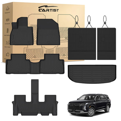Cartist Floor Mats Fit for Honda HR-V HRV 2023 2024 2025 2026 (Include Hybrid) All Weather Floor Liners Front & 2nd Row Floor Mat for HRV Heavy Duty