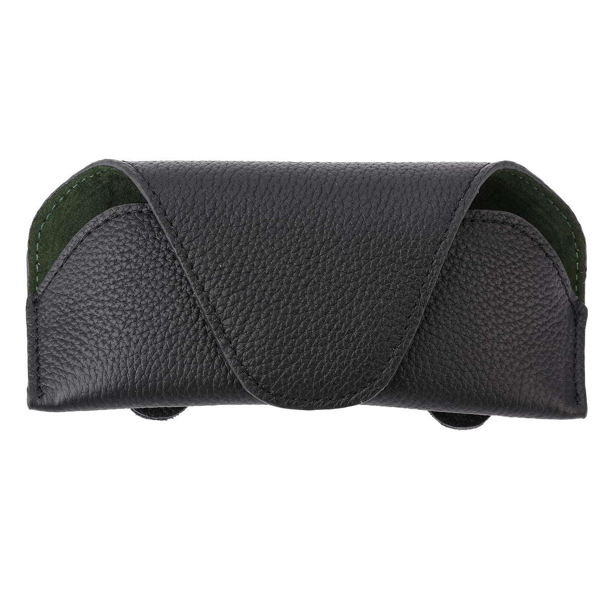 Magnetic Sunglass Holder for Car Visor Clip, Leather Car Glasses Holder, Visor Accessories Eyeglasses Holder Glasses Storage Case (01-Black)