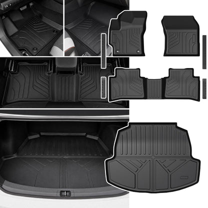 Floor Mats for Toyota RAV4 2019-2025 Hybrid & Gas, with Cargo Mat