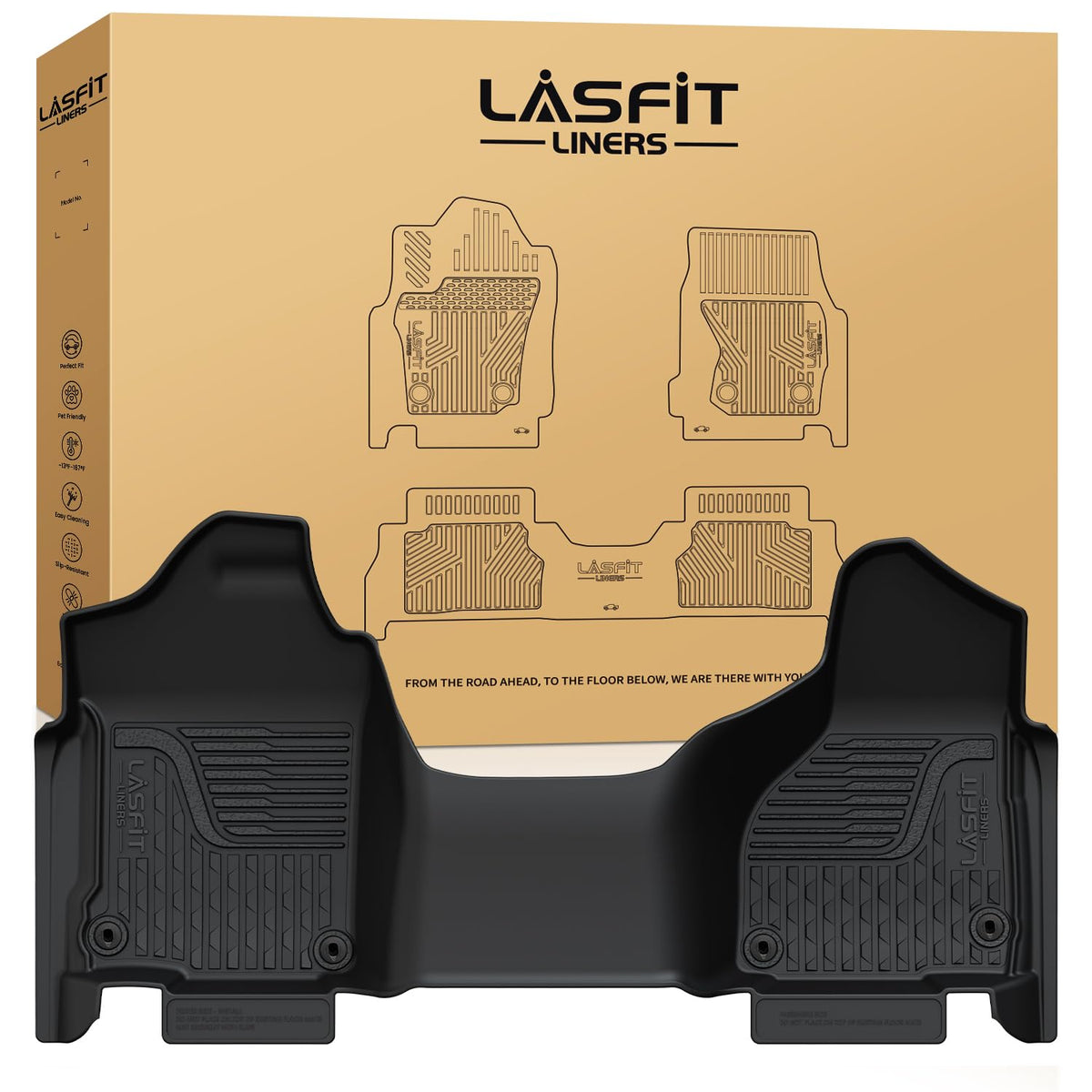 LASFIT Floor Mats for RAM 2500/3500 Crew Cab 2019-2026 2027 Bucket Seat
