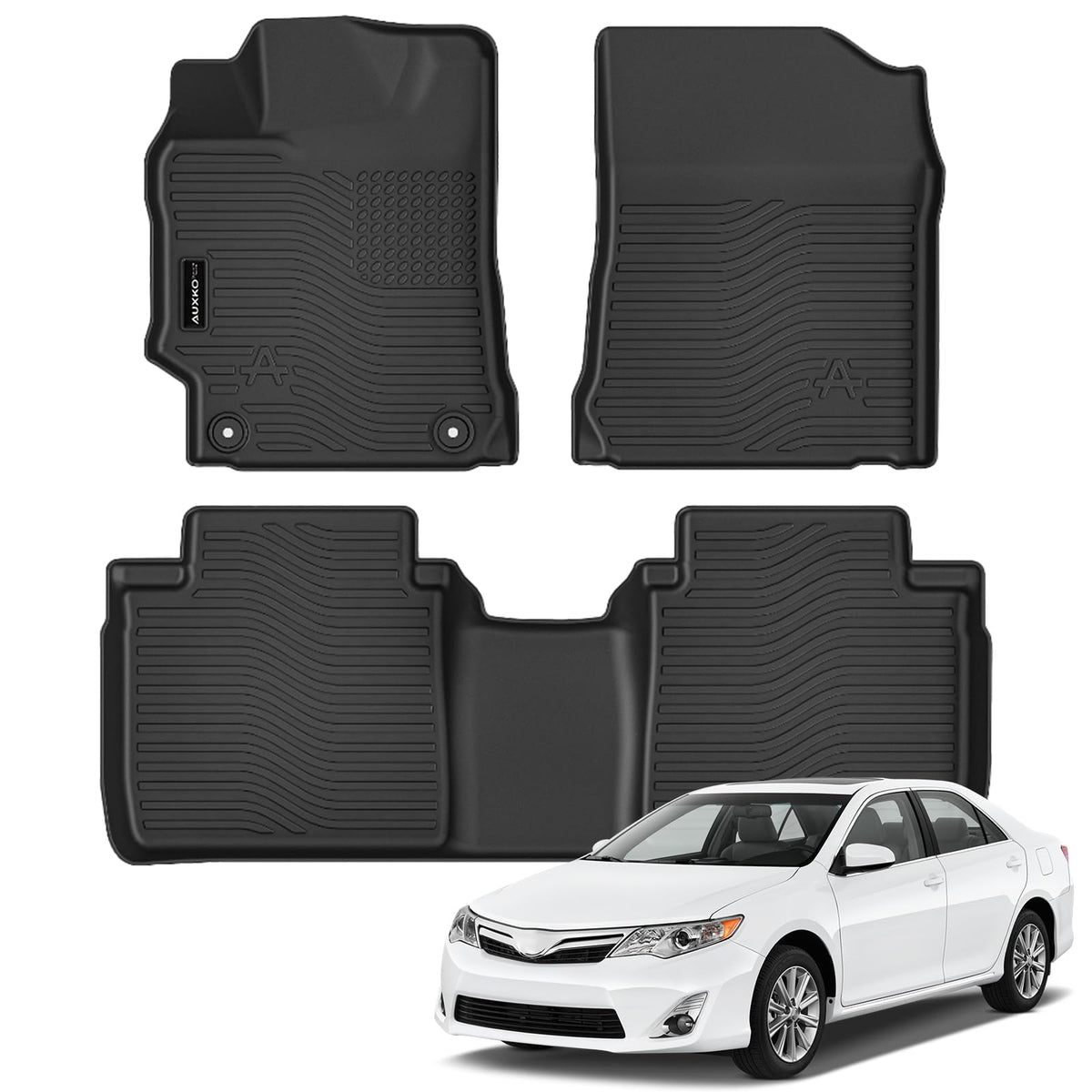 AUXKO All Weather Floor Mats for Toyota Camry 2025 2026 Include Hybrid