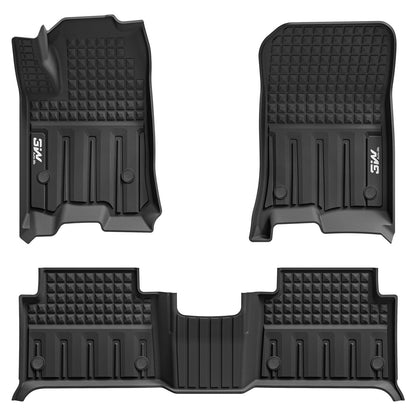 3W Floor Mats for Chevrolet Chevy Colorado/GMC Canyon Crew Cab 2023-2026