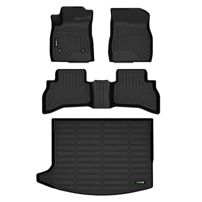 HAFIDI® Floor Mats & Cargo Liner Set Fit for 2023-2027 Kia NIRO & NIRO Hybrid (Not for NIRO EV &NIRO PHEV) All Weather Protection TPE Anti-Slip Floor Liners Custom Accessories -Black