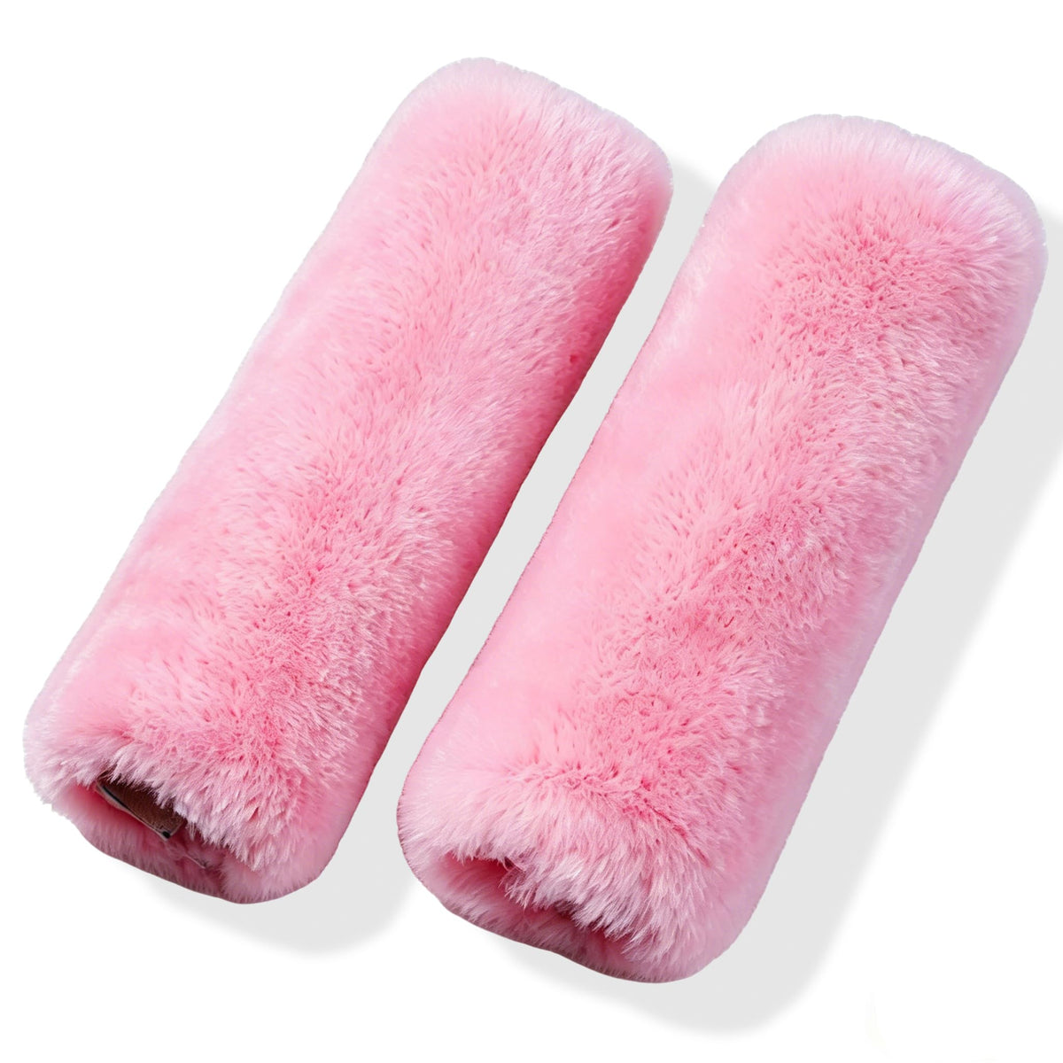 OGLAND 2 Pack Sheepskin Car Seat Belt Cover Pads | Wool Seatbelt Cushions