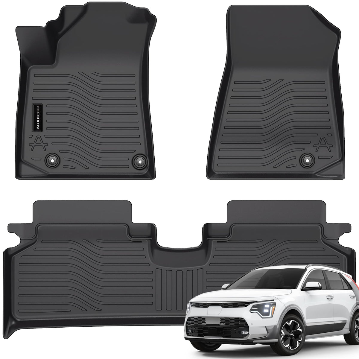 AUXKO Floor Mats Cargo Mat Backrest Mat for 2027 Kia Telluride Hybrid