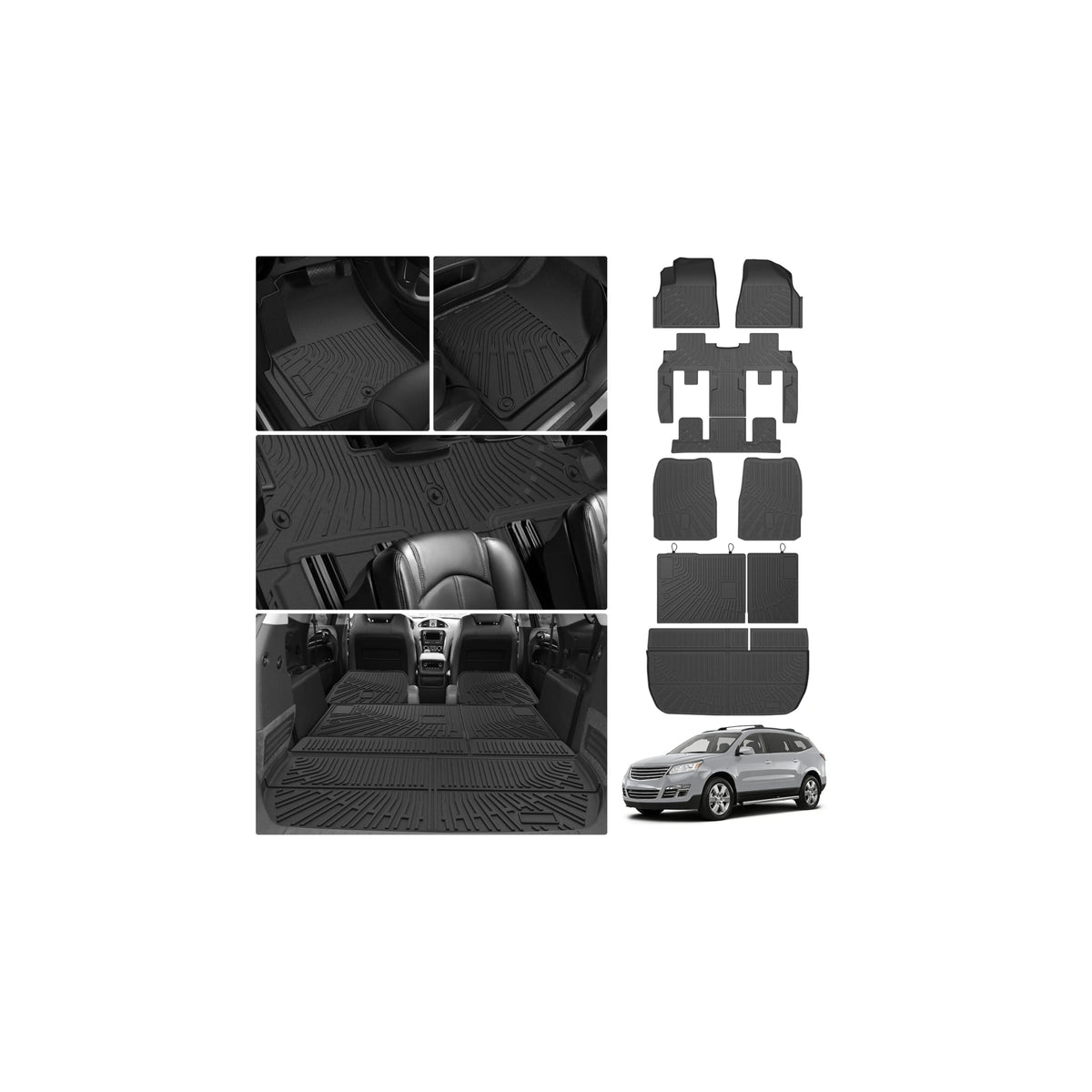 Cartist Floor Mats Fit for Honda HR-V HRV 2023 2024 2025 2026 (Include Hybrid) All Weather Floor Liners Front & 2nd Row Floor Mat for HRV Heavy Duty