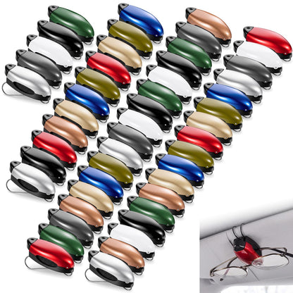 Frienda 10 Pcs Sunglass Visor Clip for Car, Colorful