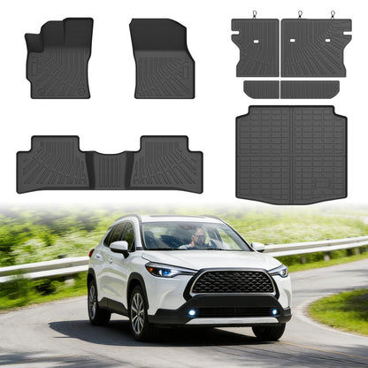 Cartist Floor Mats Fit for Honda HR-V HRV 2023 2024 2025 2026 (Include Hybrid) All Weather Floor Liners Front & 2nd Row Floor Mat for HRV Heavy Duty
