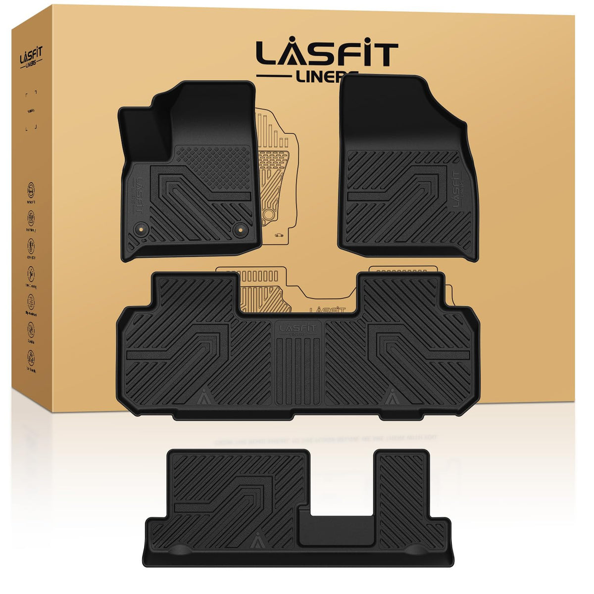 LASFIT Floor Mats for Chevy Equinox/GMC Terrain 2026 2025 2027(Gas Only)