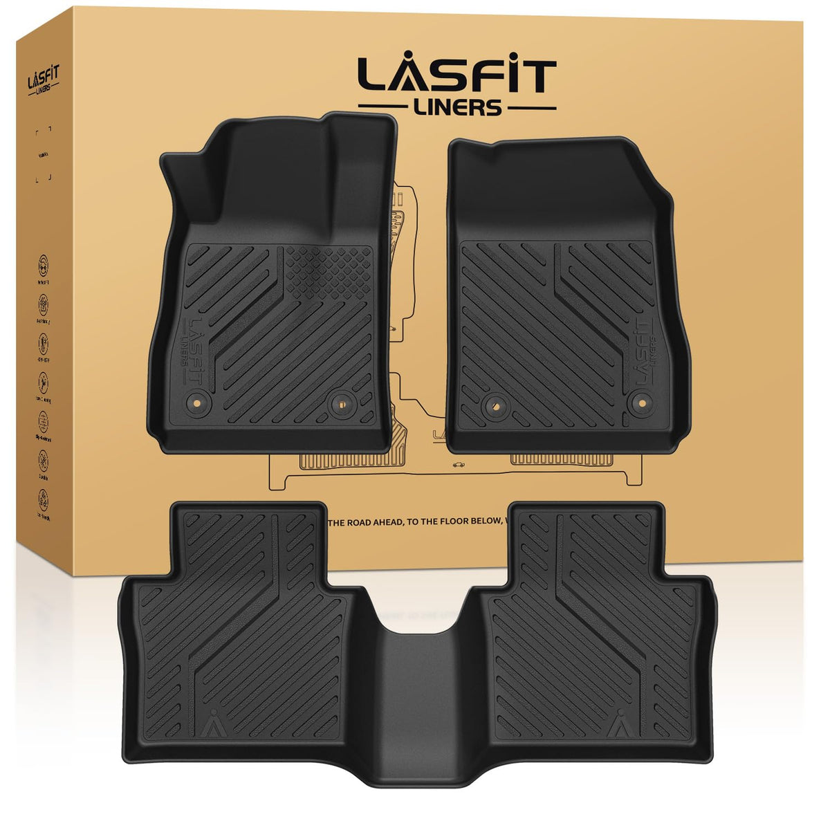 LASFIT Floor Mats for Chevy Equinox/GMC Terrain 2026 2025 2027(Gas Only)