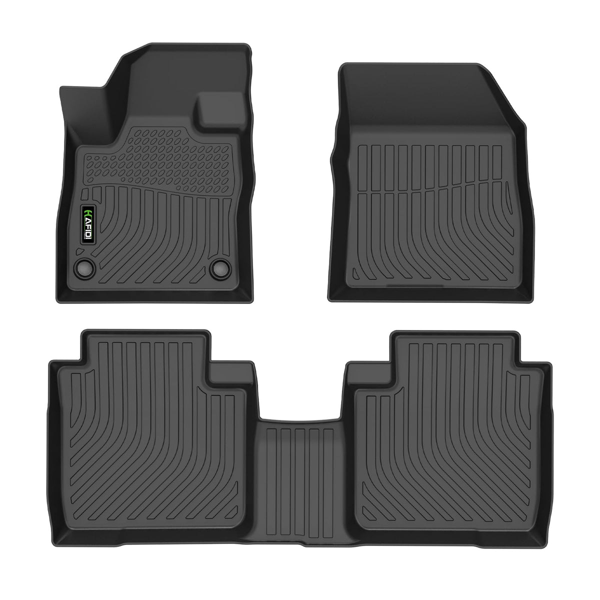 HAFIDI® Floor Mats & Cargo Liner Set Fit for 2023-2027 Kia NIRO & NIRO Hybrid (Not for NIRO EV &NIRO PHEV) All Weather Protection TPE Anti-Slip Floor Liners Custom Accessories -Black