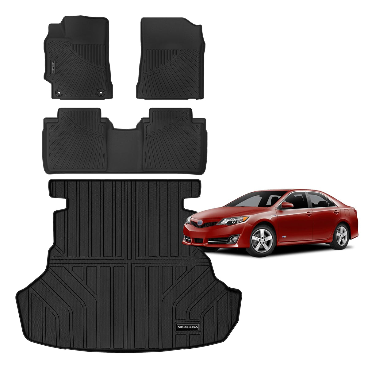 Floor Mats for 2007-2009 2010 2011 Toyota Camry CE/LE/SE/XLE (Gas Only)