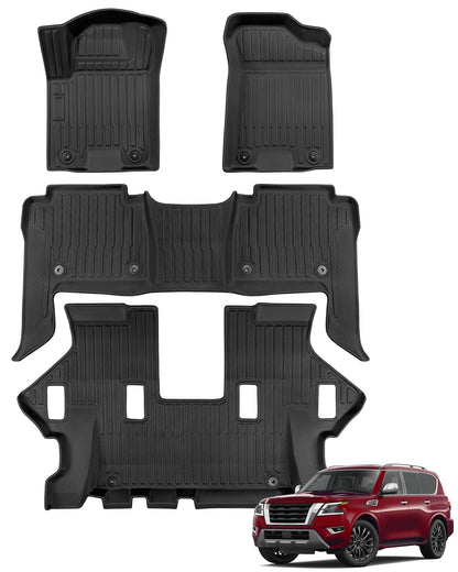for Toyota Sienna 2013-2020 Floor Mats Cargo Liner Trunk Mat (8 Seater)