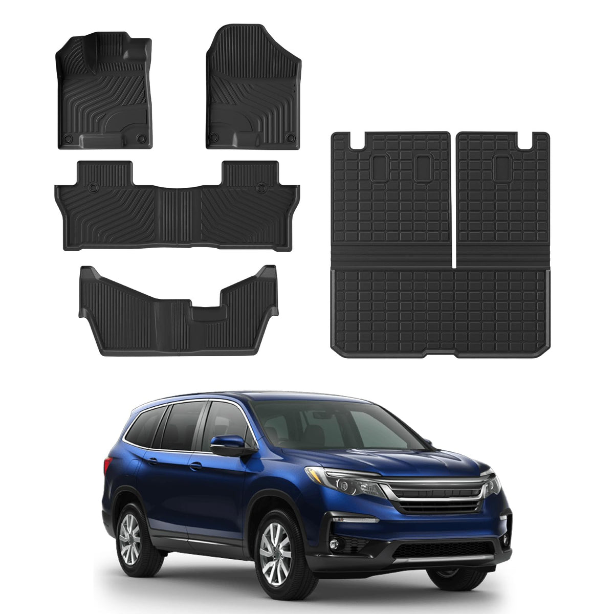 Rongtaod Floor Mats Set for 2021-2026 Kia Sorento 6&7 Seats Accessories