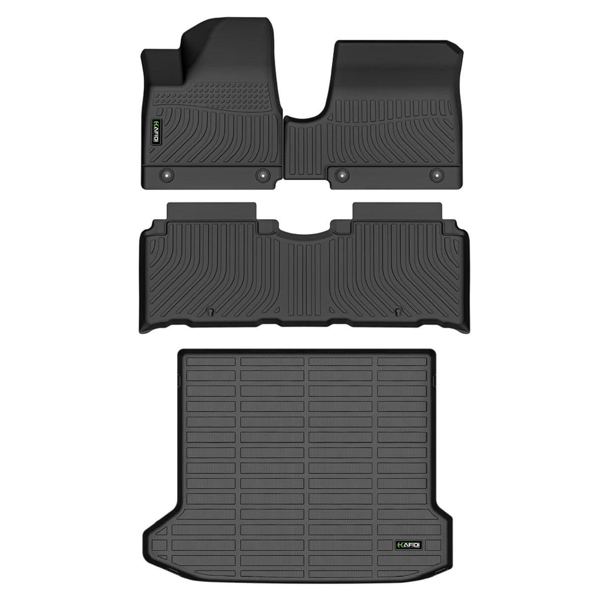Floor Mats Custom for Toyota Corolla 2009-2013 All Weather Protection TPE Heavy Duty Non-Slip Automotive Floor Liners Fits Front& 2nd Row Full Set Accessories, Black