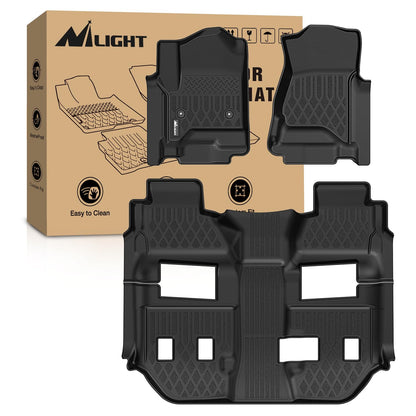 Nilight TPE Floor Mats for Chevy Silverado GMC Sierra Extended Cab