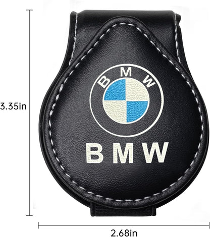 Car Sunglass Holder, Eyeglass Holder Fit BMW X1 X3 X7 X5 X6 1 3 5 6 Series Z4 7 M Series, Sunglass Hanger Mount for Car Sun Visor, Interior Accessories, Black