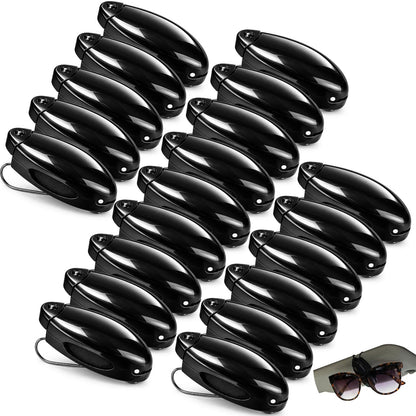 Frienda 10 Pcs Sunglass Visor Clip for Car, Colorful