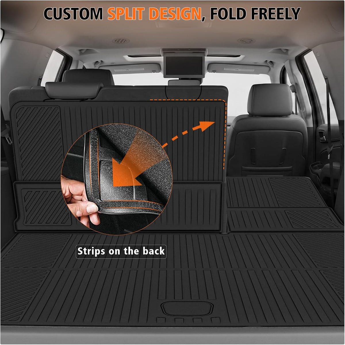 All Weather Floor Mats Full Sets for 2015-2020 Chevy Chevrolet Suburban