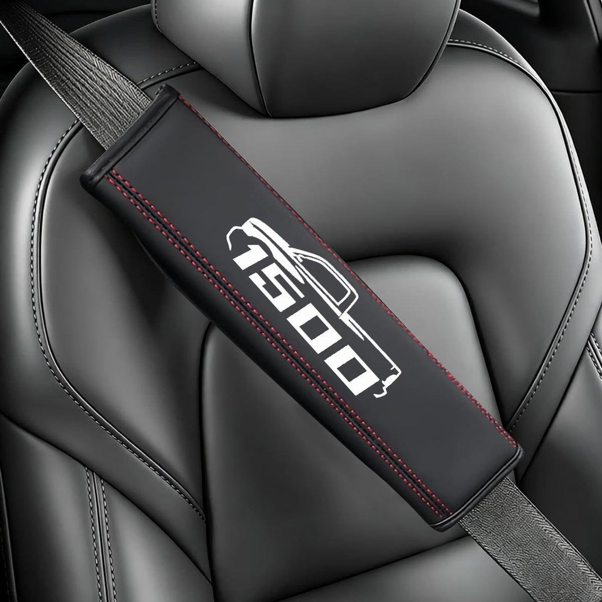 Seatbelt Shoulder Strap Pads, Car Seat Belt Protector Cover Compatible with Mustang GT, Universal Car Seatbelt Cover Interior Accessories.