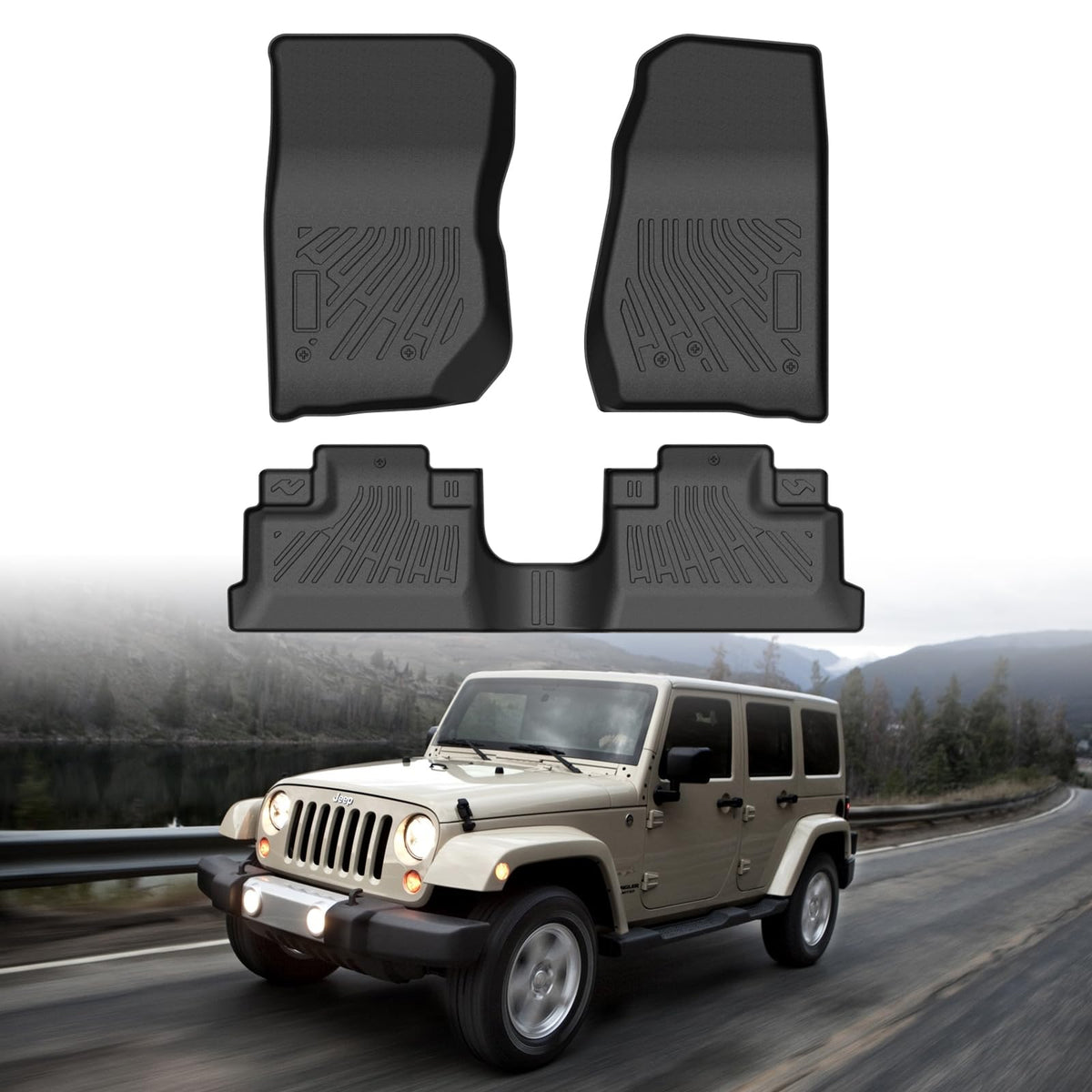 Cartist Floor Mats Fit for Honda HR-V HRV 2023 2024 2025 2026 (Include Hybrid) All Weather Floor Liners Front & 2nd Row Floor Mat for HRV Heavy Duty