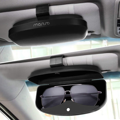 MOSISO Car Visor Sunglasses Case, ABS Eyeglasses Holder Protective Box