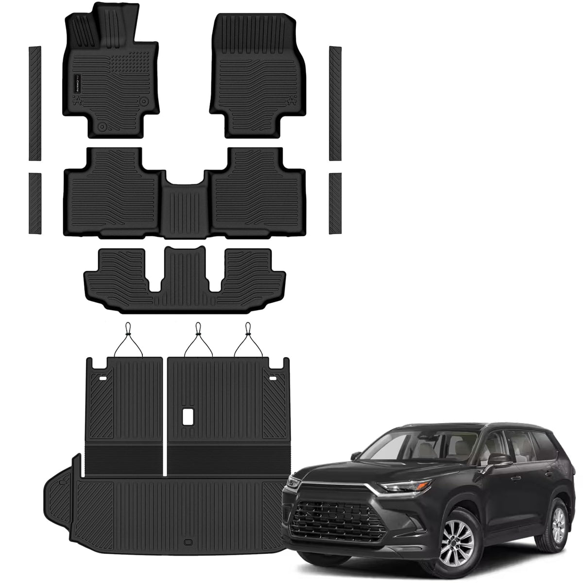 AUXKO All Weather Floor Mats for Toyota Camry 2025 2026 Include Hybrid