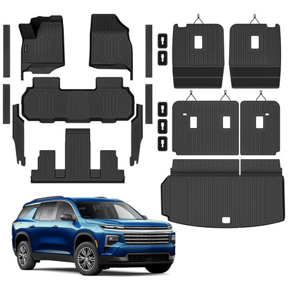All Weather Floor Mats Full Sets for 2015-2020 Chevy Chevrolet Suburban