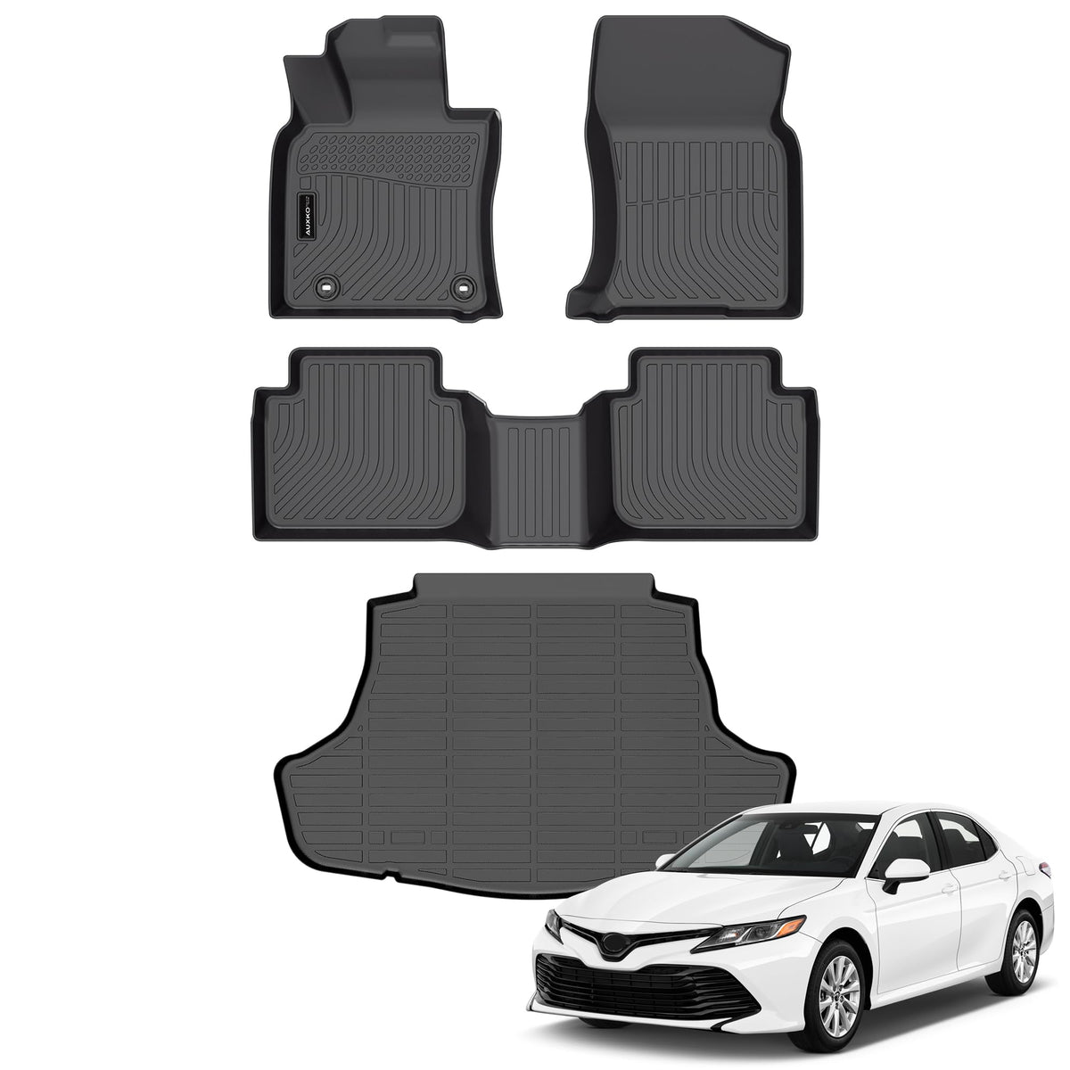 AUXKO All Weather Floor Mats for Toyota Camry 2025 2026 Include Hybrid