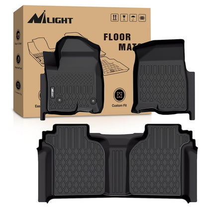 Nilight TPE Floor Mats for Chevy Silverado GMC Sierra Extended Cab