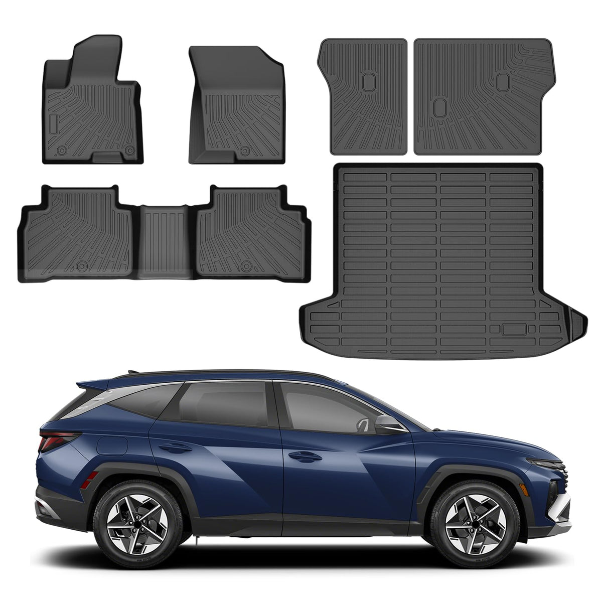 Cartist Floor Mats Fit for Honda HR-V HRV 2023 2024 2025 2026 (Include Hybrid) All Weather Floor Liners Front & 2nd Row Floor Mat for HRV Heavy Duty
