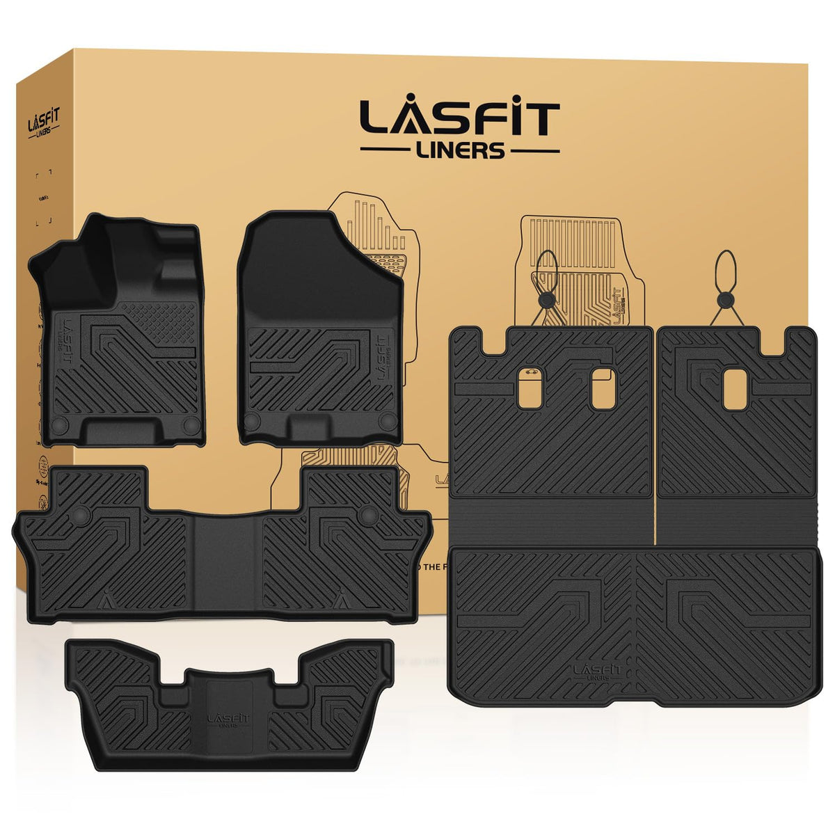 LASFIT All Weather Floor Mats for Honda Civic 2022-2026【Gasoline Sedan】