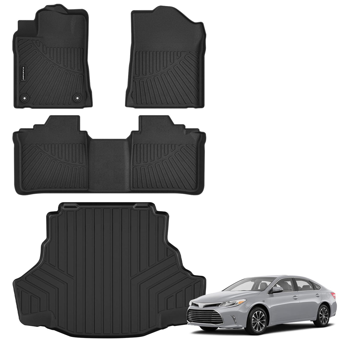 Floor Mats & Trunk Mat for Honda Civic Gas Sedan 2006-2011(Not for Coupe)