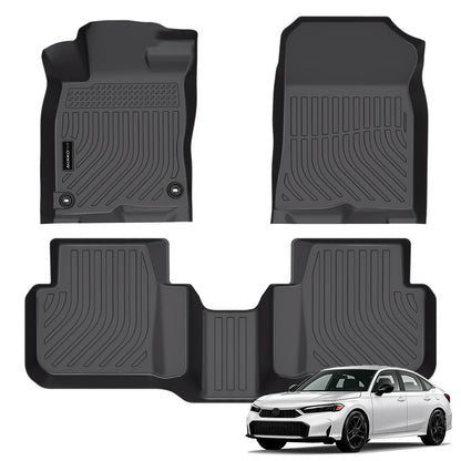 AUXKO All Weather Floor Mats for Honda Accord Sedan 2013-2017