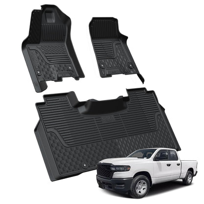 LASFIT Floor Mats for RAM 2500/3500 Crew Cab 2019-2026 2027 Bucket Seat