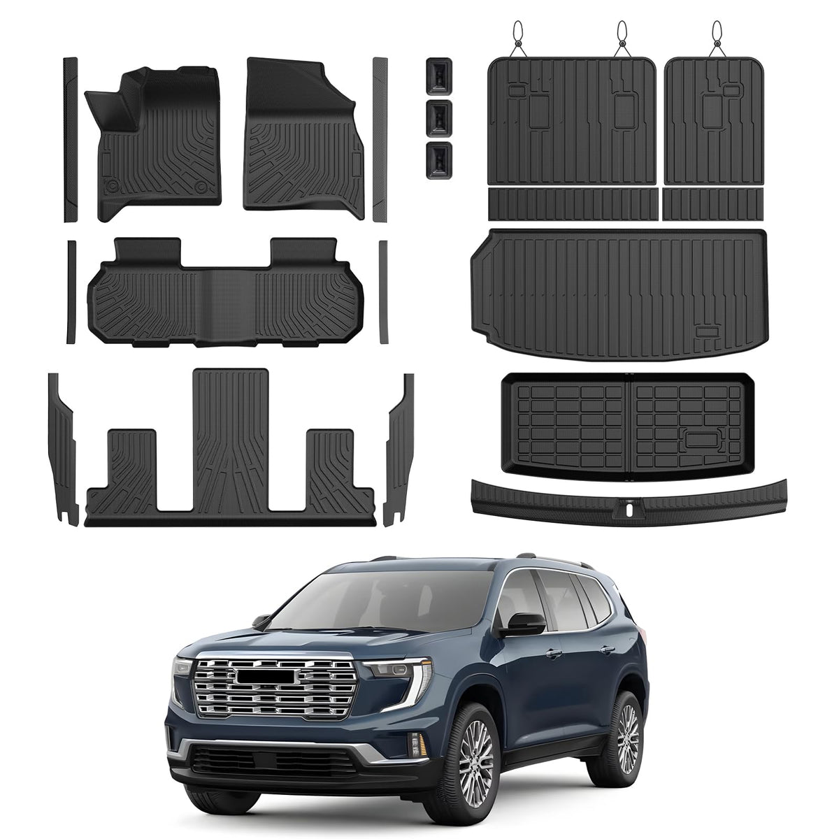 Cartist Floor Mats Fit for Honda HR-V HRV 2023 2024 2025 2026 (Include Hybrid) All Weather Floor Liners Front & 2nd Row Floor Mat for HRV Heavy Duty