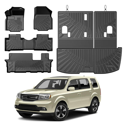 Cartist Floor Mats Fit for Honda HR-V HRV 2023 2024 2025 2026 (Include Hybrid) All Weather Floor Liners Front & 2nd Row Floor Mat for HRV Heavy Duty
