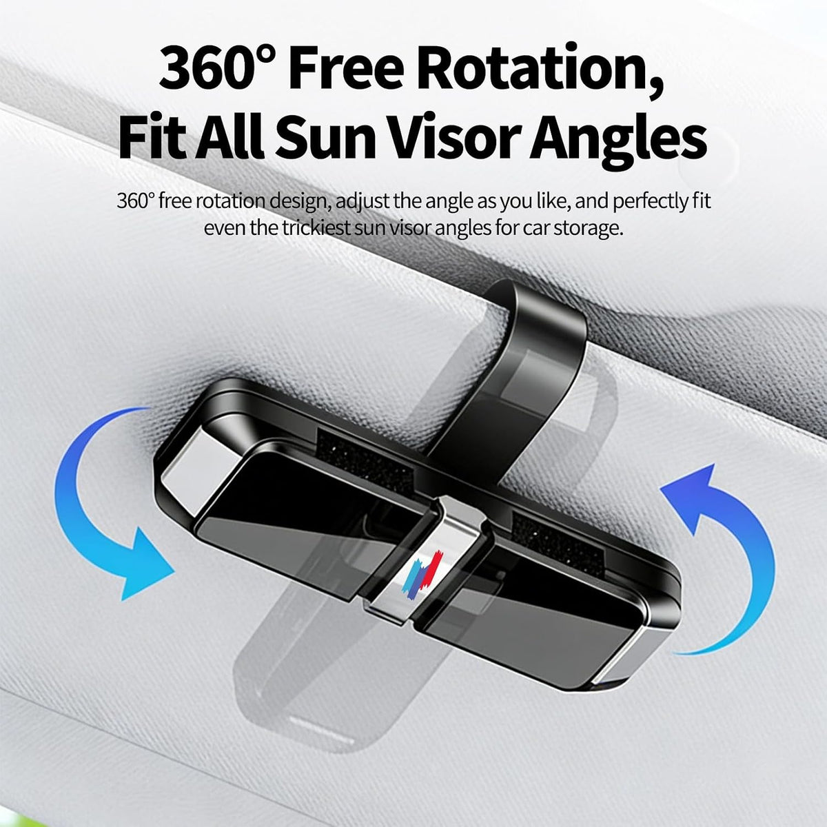 1 Pack ABS Sunglasses Holder for Car Visor for BMW X5 X3 X1 X7 X6