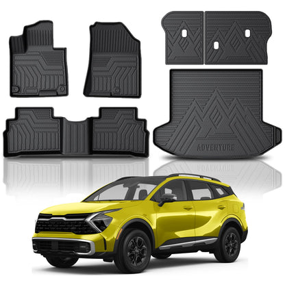 KUST Custom Fit Floor Mats for 2019-2025 2026 Nissan Altima Accessories All Weather Floor Mat Carpet Liners Front Rear 2 Row Seat Black Liner TPE