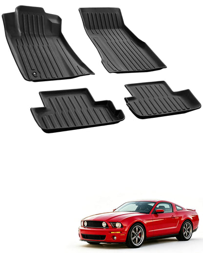 Car Floor Mats for Toyota Prius 2010-2015, 4PCS TPE Car Mats & Trunk Liner