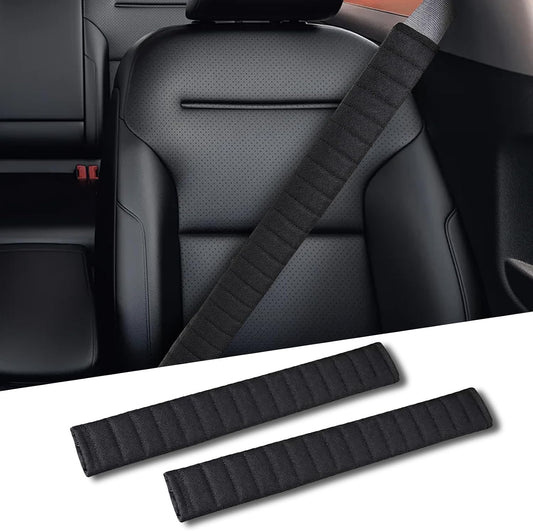 2Pcs Extra Long Seat Belt Covers For Adults,25In Seatbelt Cover,Car Seat Belt Strap Cushion,Shoulder Pad Protector,Car Decorations For Women Men Kids,Auto Interior Accessories For SUV,Trucks(Black)