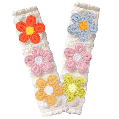 Cute Flower Car Seat Belt Shoulder Pad Cushions (2 in a Pack), Car Accessories Seat Belt Shoulder Strap Protector Universal Cover (White Pink)