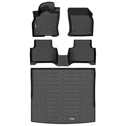 HAFIDI® Floor Mats & Cargo Liner Set Fit for 2023-2027 Kia NIRO & NIRO Hybrid (Not for NIRO EV &NIRO PHEV) All Weather Protection TPE Anti-Slip Floor Liners Custom Accessories -Black