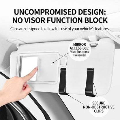 Car Eyeglasses Storage Case,Beige Anti-Scratch Sunglasses Holder